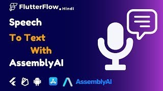 Speech Into Text App Without Code using Flutterflow  AssemblyAi Speech To Text API [upl. by Medin893]