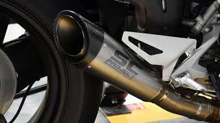 SCProject S1 Muffler for Ducati Streetfighter V4 [upl. by Limemann433]