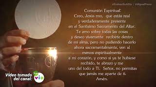 🙏 Oración Comunión Espiritual 🙏 tomado del canal Tele Vid [upl. by Elauqsap934]