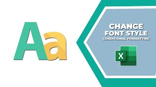 How to change font style in conditional formatting Excel [upl. by Nyladgam]