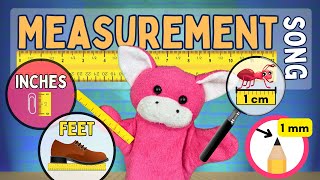 Measurement Song Length  Customary and Metric  Math Notes with Rocko [upl. by Otrebireh562]