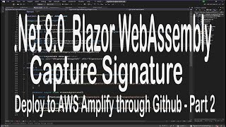 Net 80 Blazor WASM Signature Capture  Part 2 [upl. by Adlaremse]