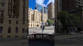 STREET VIEW IN FRONT OF OLD TREASURY BUILDING MELBOURNE australia wedding parliament [upl. by Paterson]