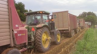 2017 Corn Chopping Army of HampS Forage Wagons [upl. by Rovaert914]