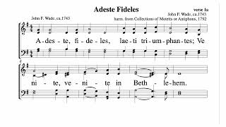 Adeste Fideles notated music [upl. by Guthry]