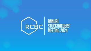 2024 RCBC Annual Stockholders Meeting [upl. by Aisined]