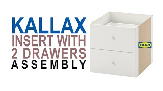 Ikea Kallax Insert with 2 drawers white [upl. by Osborne]