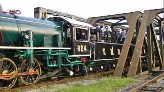 Steam train at Ayutthaya Thailandsights and sounds [upl. by Fonzie862]