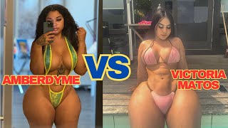 Amberdyme Versus Victoria Matos  Plus Size Model  Bio Facts Wiki  Unique Models [upl. by Scoville]