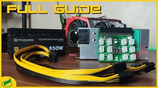 Using Server Powersupplies For Your Mining Rig FULL Guide [upl. by Mello133]