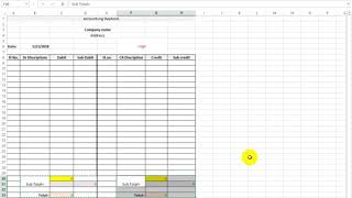 How to create Daybook in excel [upl. by Barnebas403]