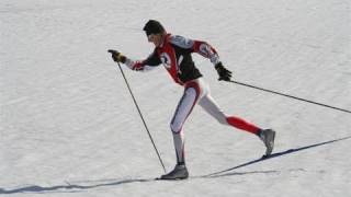 Cross or X Country Skiing Basics of Diagonal Stride [upl. by Eissim64]