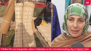 Div com Kashmir Inaugurates Jashne chilaikalaan on the international phiran day at Kashmir Haat [upl. by Anuhsal413]