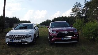 Auta bez ściemy  Hyundai Santa FE kontra Toyota Highlander [upl. by Leese918]