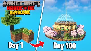 I Survived 100 Days in SKYBLOCK Minecraft Hindi Gameplay [upl. by Moorish281]