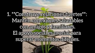 Que es la RESILIENCIA Y como puede cultivarse resiliencia frases motivadoras [upl. by Arenahs]