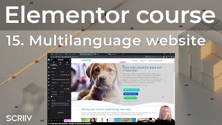 Elementor Tutorial 15  Polylang Wordpress plugin tutorial [upl. by Ymerej966]