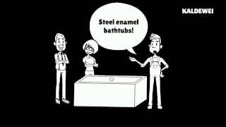 KALDEWEI steel enamel explainer video [upl. by Retsek59]