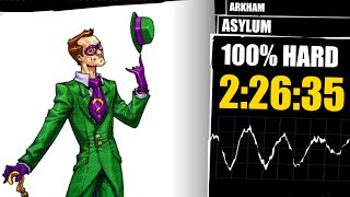 Batman Arkham Asylum Speedrun 100 Hard in 22635 obsolete [upl. by Deanna]