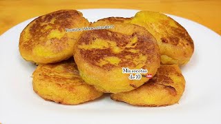 Receta de Tortitas de platano macho dulces con queso deliciosas [upl. by Hapte]