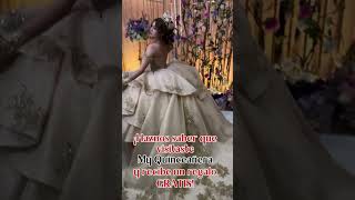 Estilo Isabella  Custom Quinceanera Dresses  San Antonio Dress Shop  Beige Quinceanera Dress [upl. by Timofei]