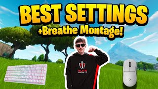 Breathe 😤 Fortnite Montage  BEST KBM Settings for Chapter 5 [upl. by Dymphia]