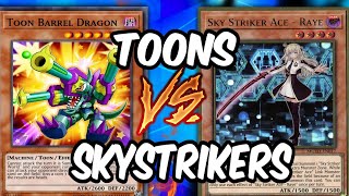 Technical and Silly in YuGiOh Finale Tournament SKYStrikers Vs TOONS [upl. by Suckram]