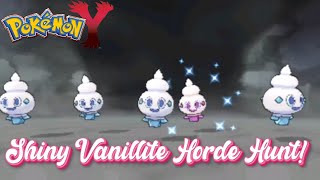 Shiny Vanillite Horde Hunt In Pokemon Y shorts [upl. by Munn]