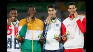 Cheick Sallah Cisse won gold in the mens 80kg Taekwondo on [upl. by Hwu]