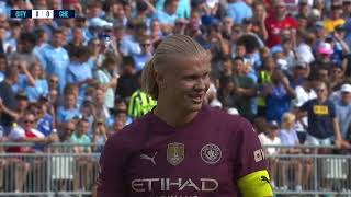 HIGHLIGHTS  MAN CITY 42 CHELSEA HAALAND HATTRICK [upl. by Ataga]