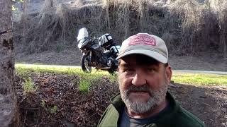 Free camping in the Nantahala National Forest  Motorcycle camping [upl. by Armyn528]