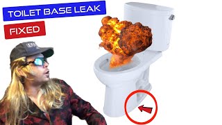 Toilet leaking from base Easy Fix  Plumbing explained [upl. by Aitak]