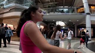 Eaton Center Downtown Toronto Tour On Friday Evening  Crowd at Eaton Center Mall [upl. by Sybille220]