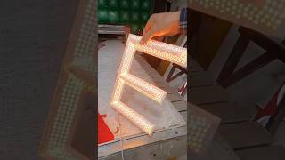 3d letter making diy acrylicletters neonlight wood acrylic3dletters art letter [upl. by Leunad]