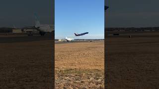 planespotting avgeek boeing737max8 boeing aviation aviator takeoffs windy southwest [upl. by Yengac]