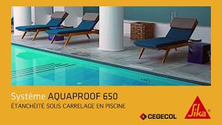 Réaliser létanchéité sous carrelage en piscine Système Aquaproof 650 [upl. by Brandt]