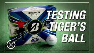 TESTING TIGER WOODS Golf Ball  Bridgestone Tour B XS Review [upl. by Eruza688]