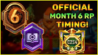 Month 6 Royal Pass Official Timing  Rp Lock Tier Reset Kb Hoga   M7 M8 Logo First Look [upl. by Avahc]