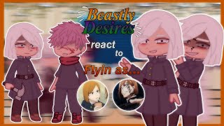 「💫」Beastly Desires react to Fyn as Nobara •🇧🇷🇺🇸🇪🇸🇷🇺• ⧼Otome Game⧽ [upl. by Dessma]