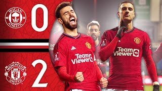 FA Cup Victory At Wigan 🙌  Wigan 02 Man Utd  Highlights [upl. by Lleumas677]