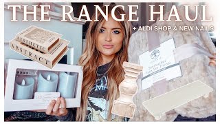 THE RANGE HOMEWARE HAUL 🛍️  ALDI FOOD SHOP 🛒 amp DIY NAILS 💅 [upl. by Orna]