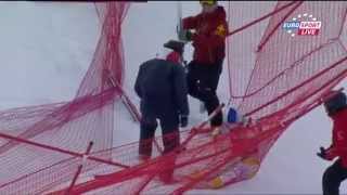 Lindsey Vonn crash  Val DIsere 14122012 Downhill [upl. by Carter]