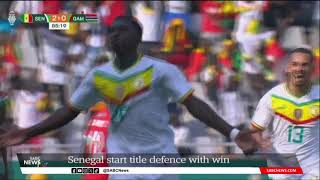 AFCON 2023  Senegal start title defence with a win against Gambia [upl. by Nitsirk]