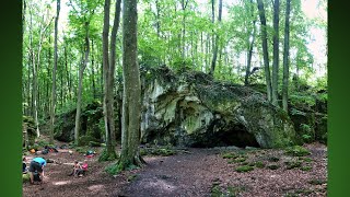 Wandern Franken AdlersteinQuackenschlossMehlbeerensteigOswaldhöhle nahe Muggendorf [upl. by Ayom]