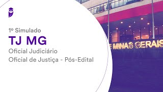 1º Simulado TJ MG  Oficial Judiciário  Oficial de Justiça  PósEdital Correção [upl. by Glovsky77]