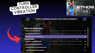 How to enable amp disable the Controller Vibration in Project ETHOS [upl. by Slaohcin]