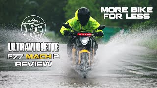 Ultraviolette F77 Mach 2 Review  Sagar Sheldekar Official  More Bike for Less [upl. by Zedecrem]