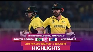 SA vs AUS Semifinal World Cup 2023 Highlights South Africa vs Australia Highlights  Match Highligh [upl. by Ahsinnek]