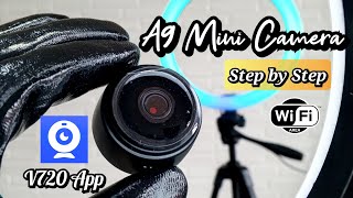 a9 Camera wifi v720 Spy  Guide Camera a9 setup Wireless Tutorial [upl. by Sutton897]