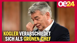 Kogler verabschiedet sich als GrünenChef [upl. by Anyahc454]